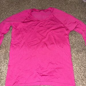 Vibrant Pink Long Sleeve Top